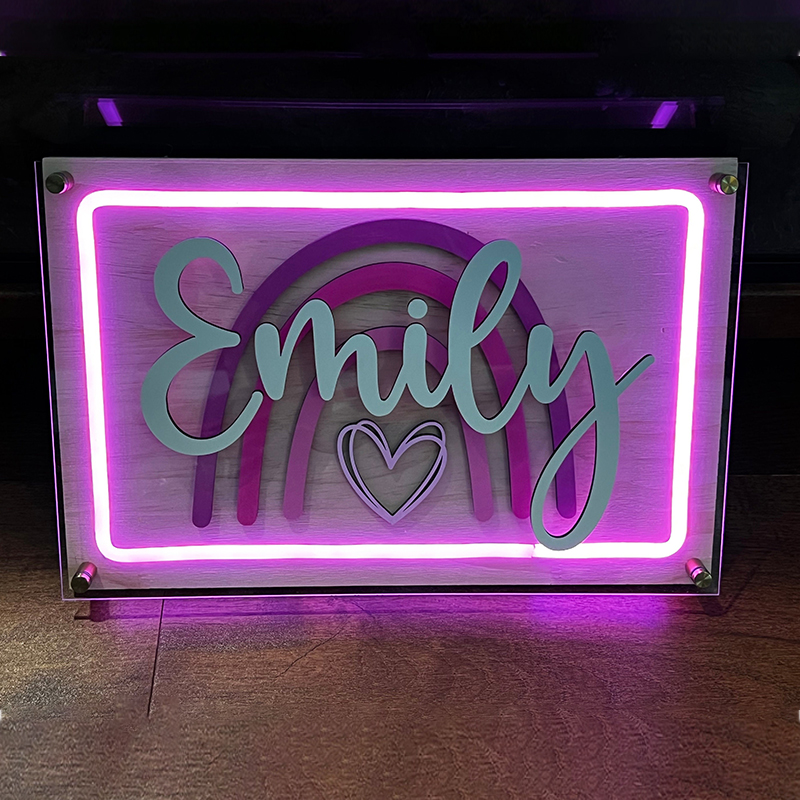 Insegna al Neon personalizzata luci a Led regalo di compleanno scritte al  Neon flessibili per la decorazione della parete della stanza delle feste